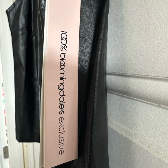 Black Faux Leather Sleeveless Top - Picture 3 of 4